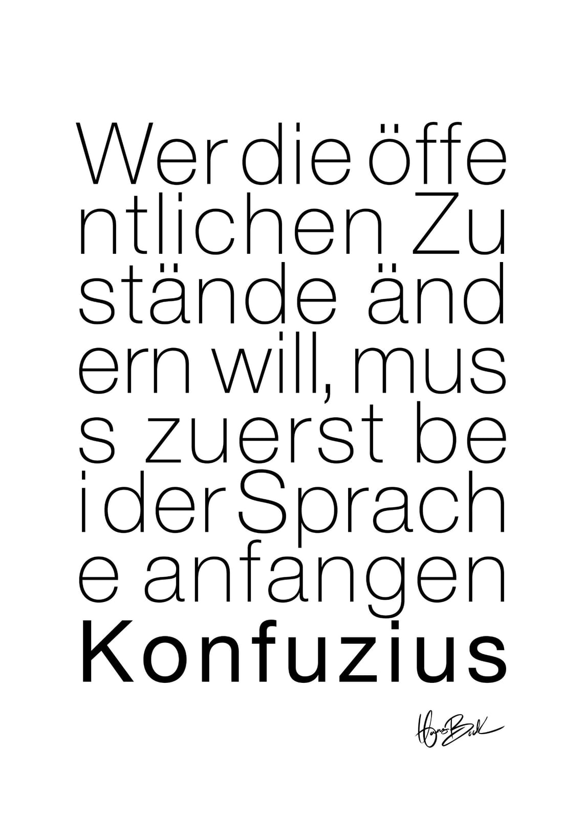 SPRACHE von Hans Böck - Goldene Sätze