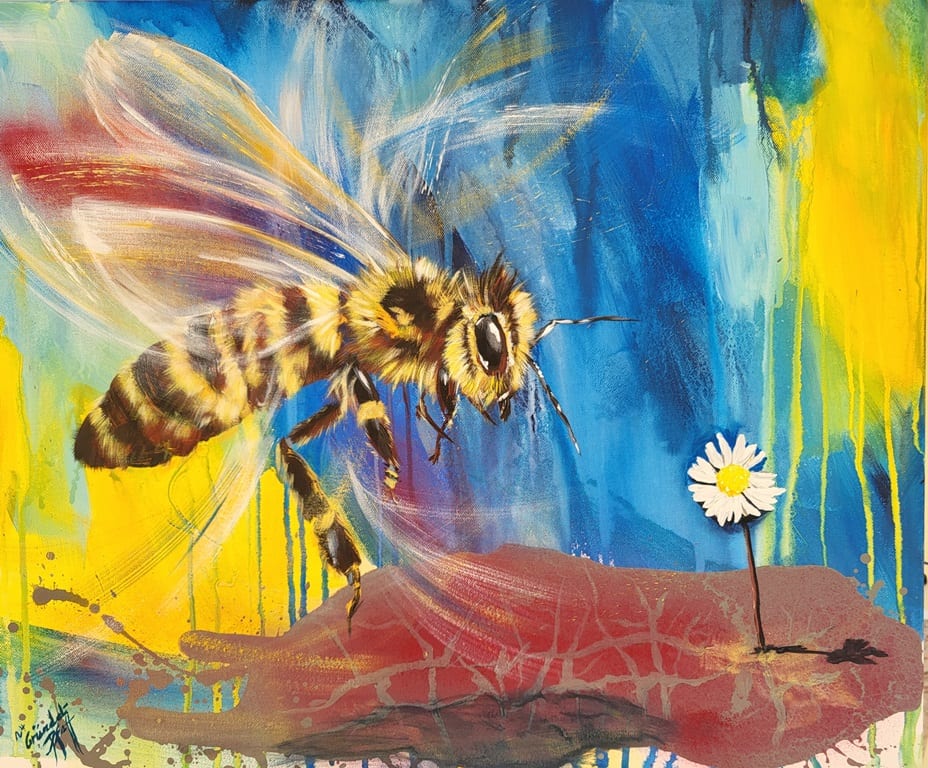 Bee Hope (Biene) von Inge Gründel-Pfaff