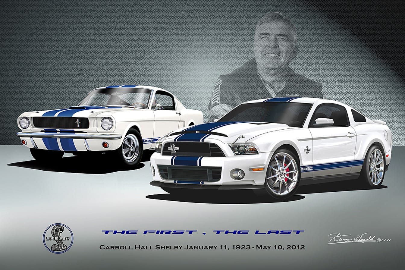 Carrol Shelby Tribute "The First The Last" Fine Art Print von Danny Whitfield