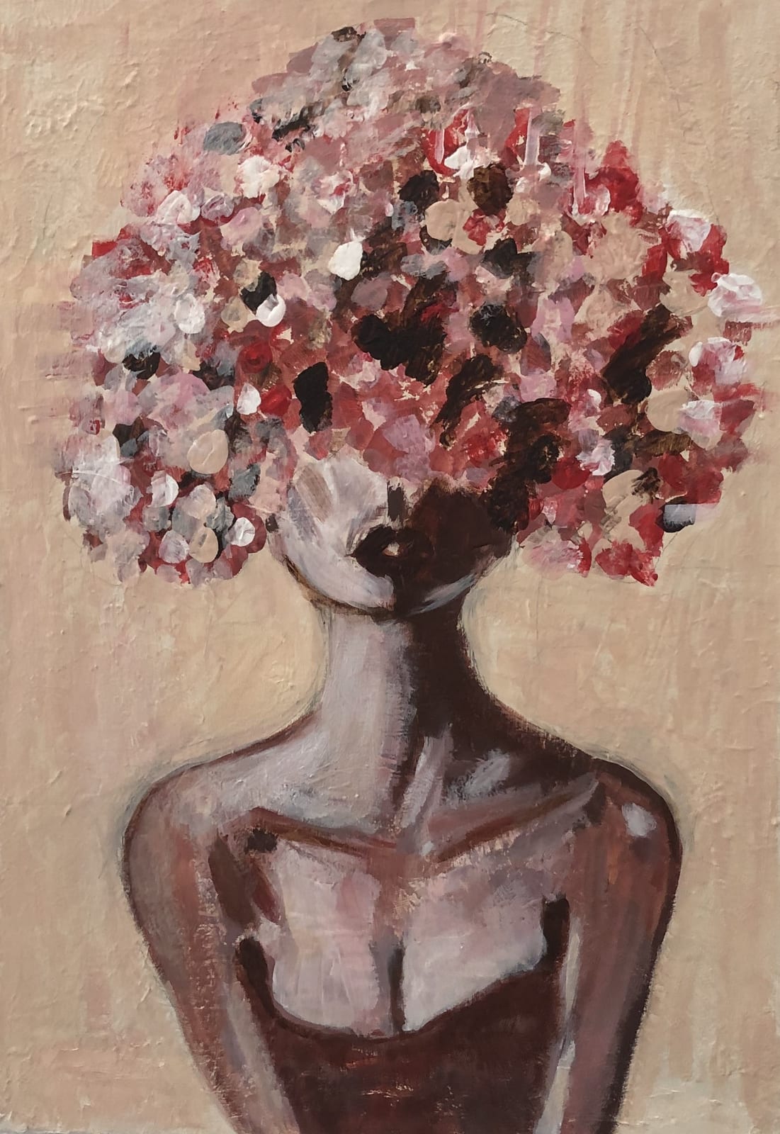 Mädchen mit Blumenkranz von Edit Fleischberger