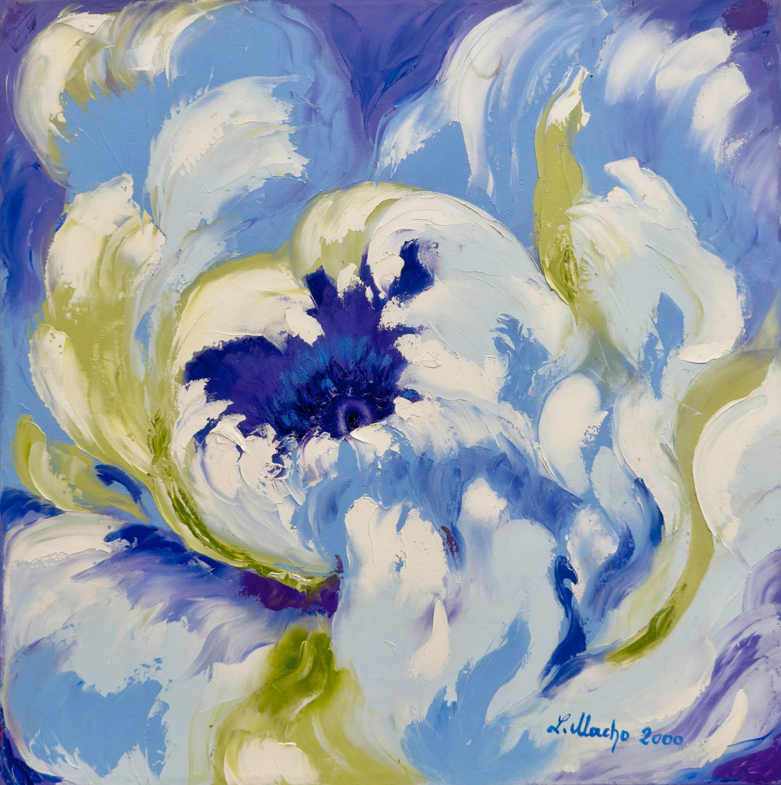 Blaue Blume von Lore Macho
