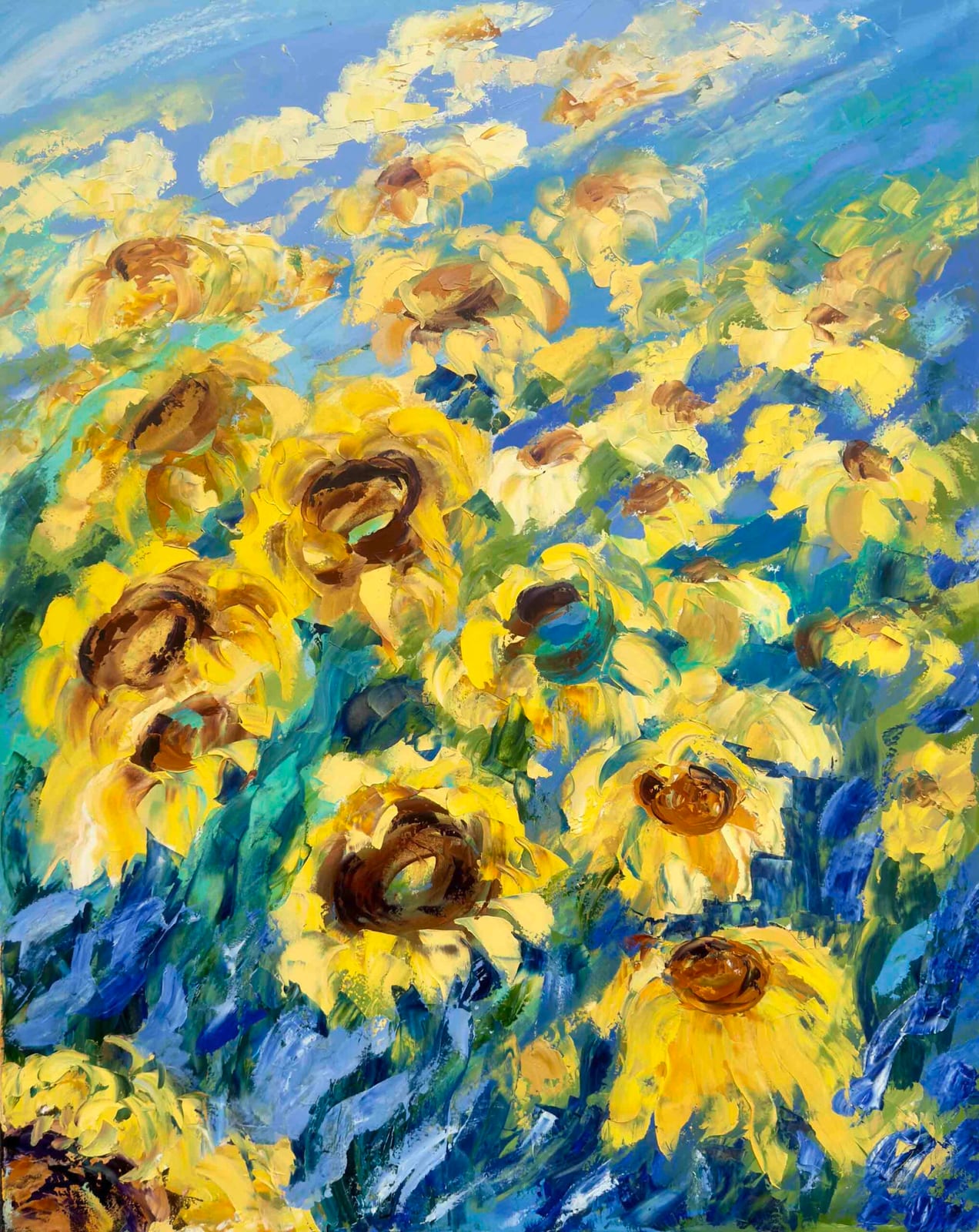 Sonnenblumen I von Lore Macho