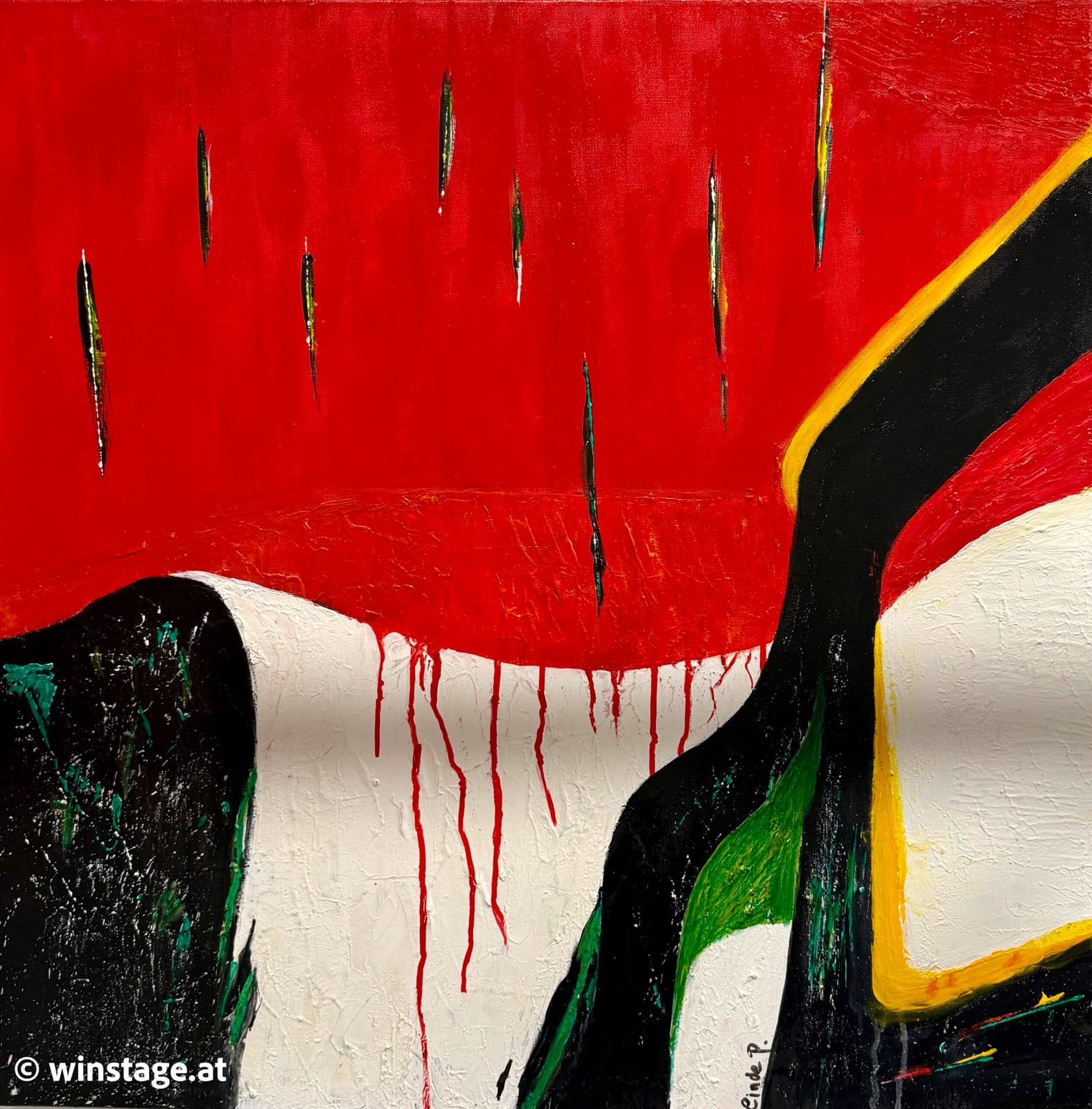 VARIATION IN ROT #4 von Linde Pauschenwein