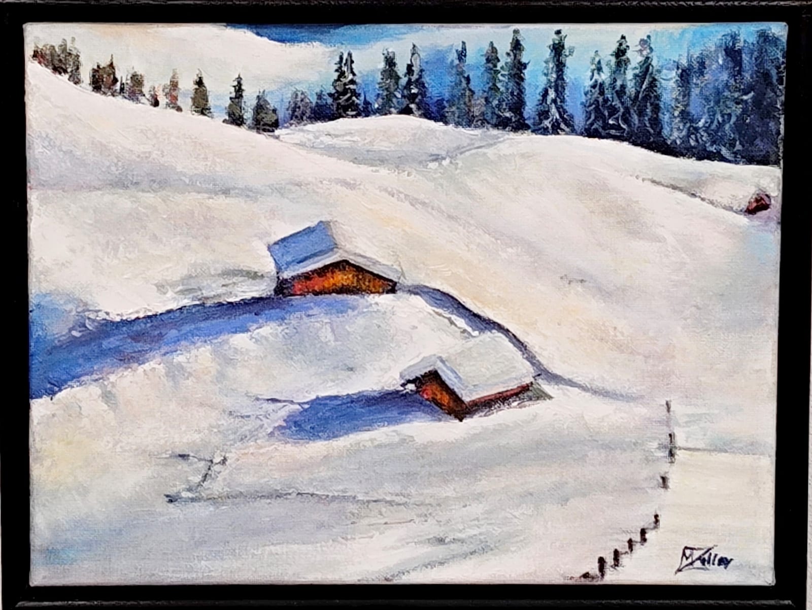 Stadl im Winter von Marco Zoller